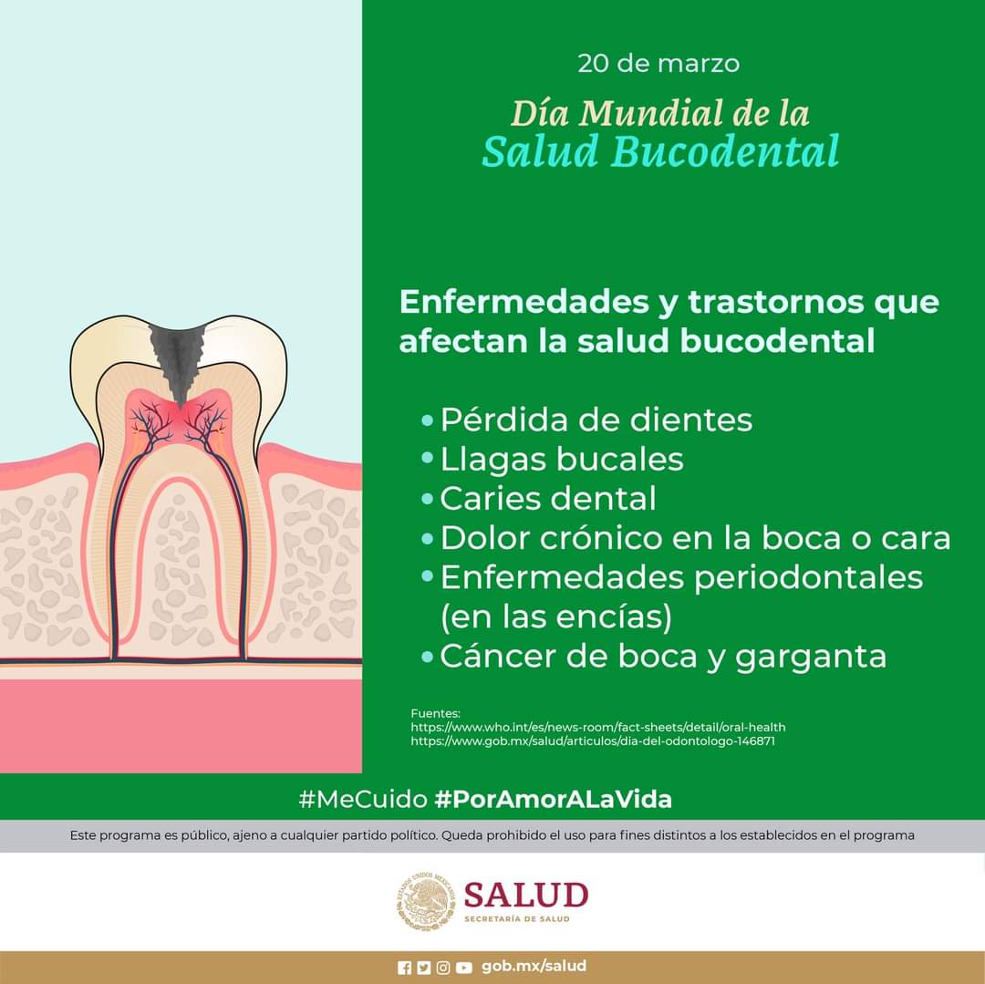 SALUD 20 de marzo Día Mundial de la Salud Bucodental