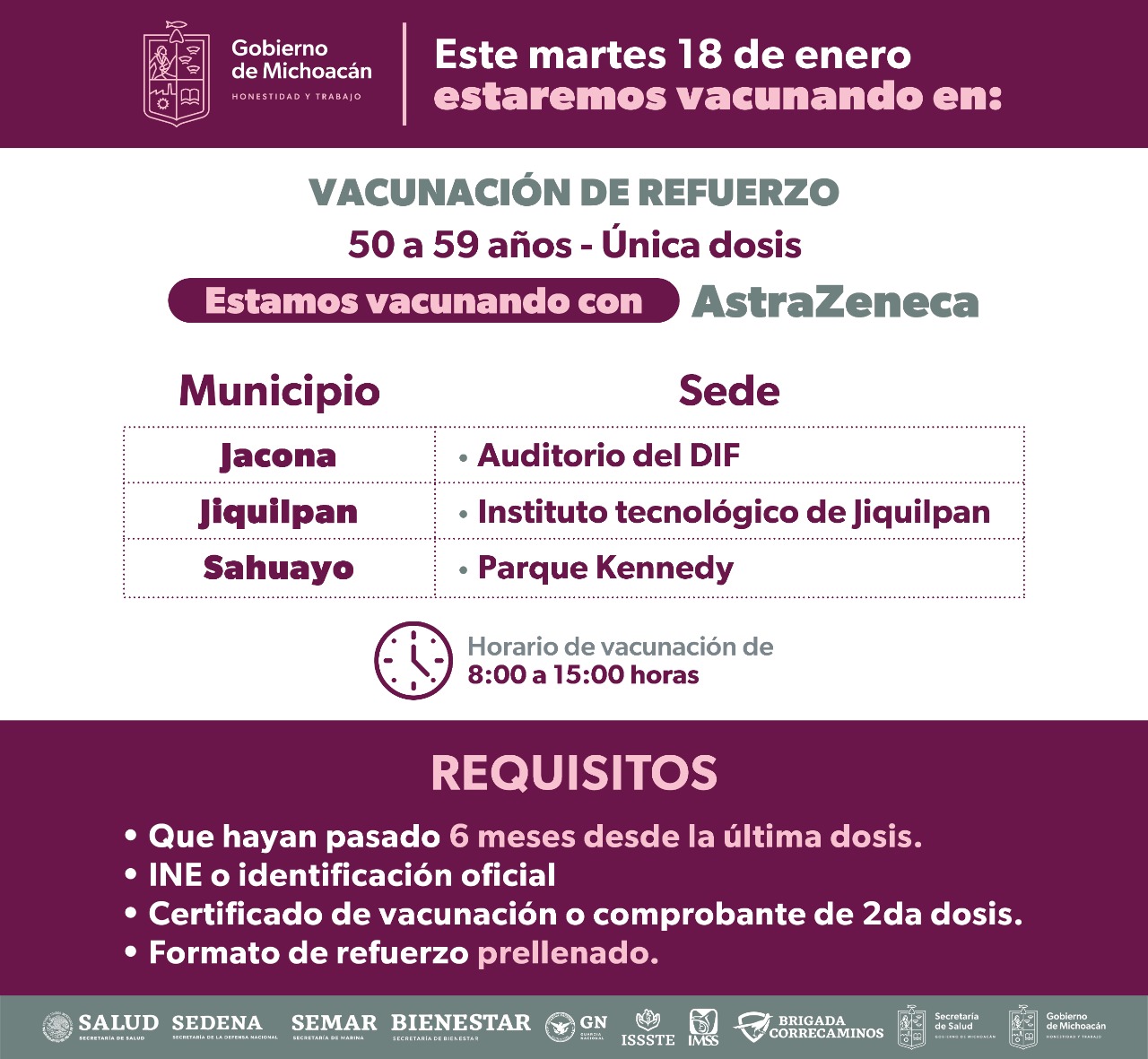 SALUD | Aplican refuerzo de inmunización anti COVID-19 a personas de 40 a  59 años