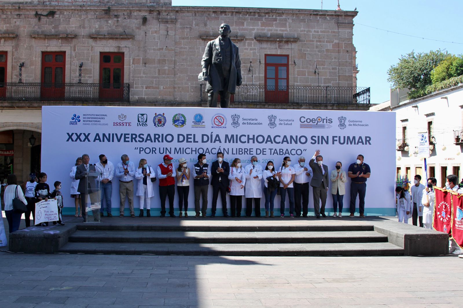 SALUD | Con desfile, conmemoran XXX Aniversario del Día Michoacano sin Fumar