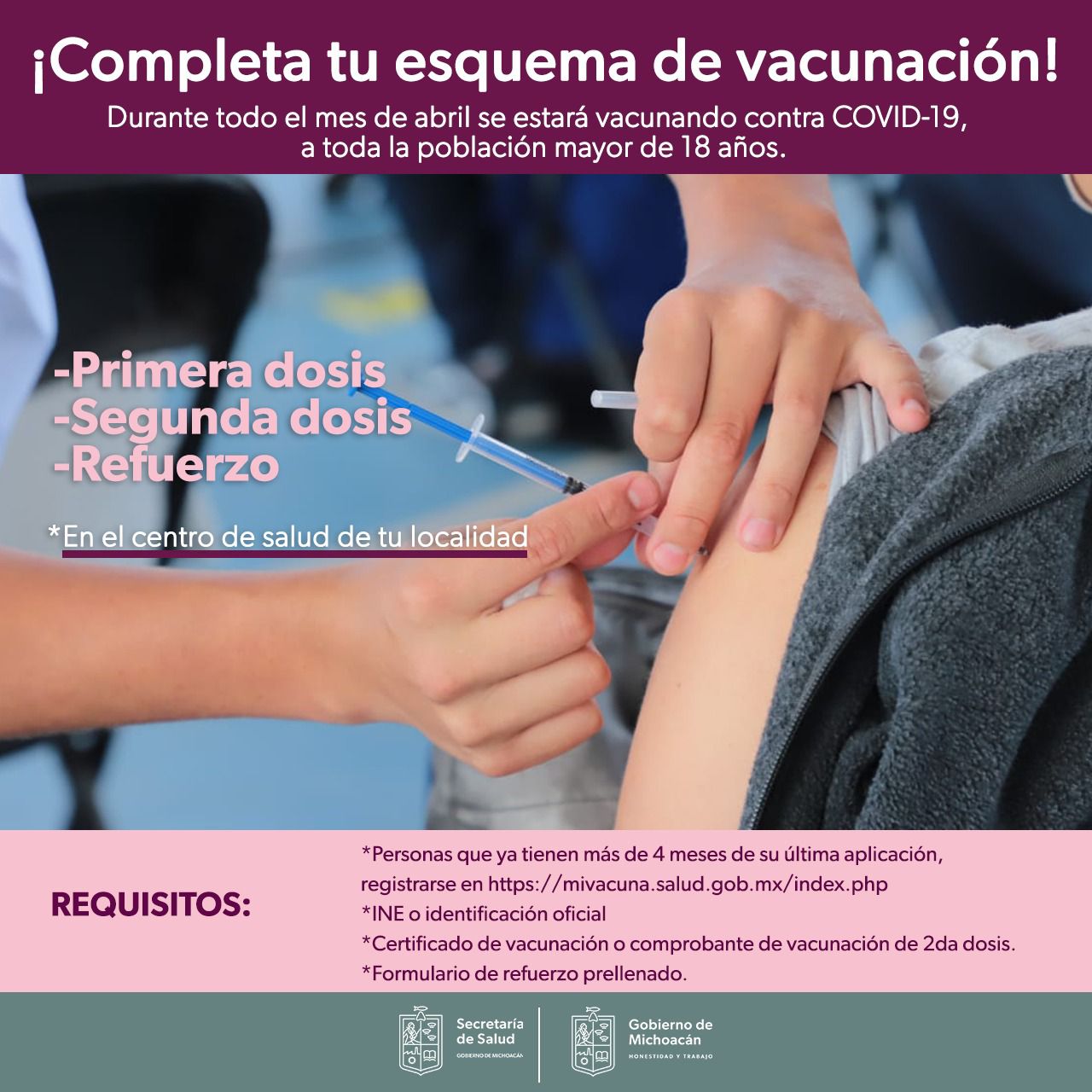 SALUD | Sector Salud, intensificará durante todo el mes de abril las  jornadas de vacunación anti COVID-19