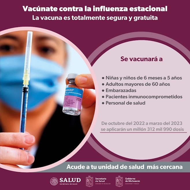 SALUD Más de 41 mil dosis de vacuna contra la influenza, aplicadas en