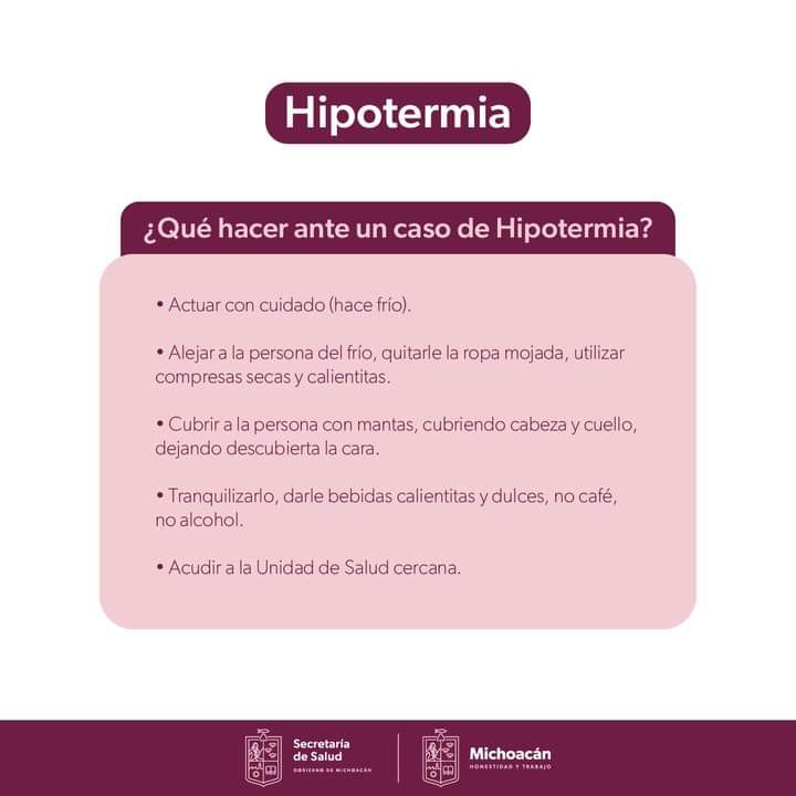 Salud ¿qué Es La Hipotermia Conoce Sus Síntomas Y Cómo Prevenirla 0648