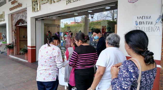 Free Influenza Vaccination Module Installed at Carrillo Portal in Uruapan, Michoacán