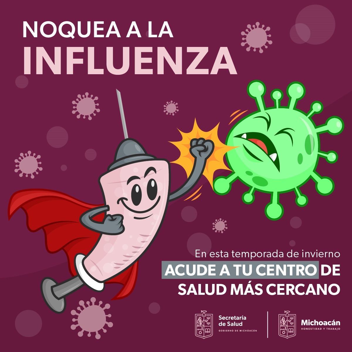 SALUD SSM invita a vacunarse contra la influenza